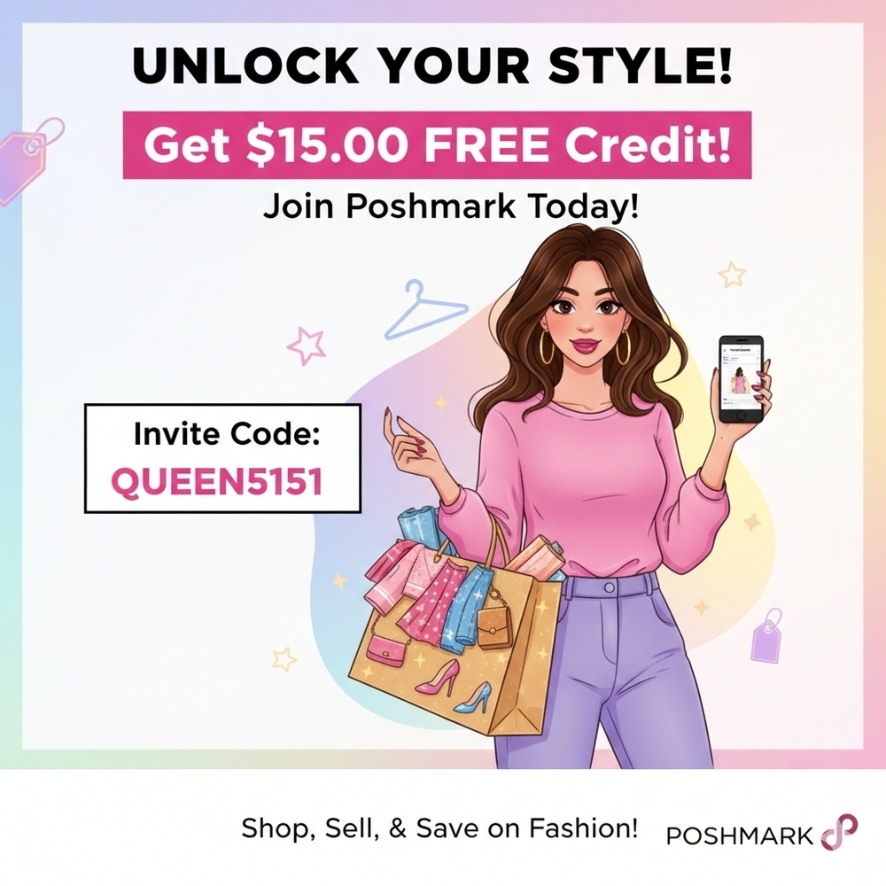 🎀 Poshmark Fashion Promotion 🎀 Get Your$15 Credit Today!